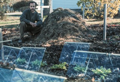 Lee, 1974, in garden
