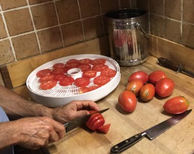 Drying tomatoes