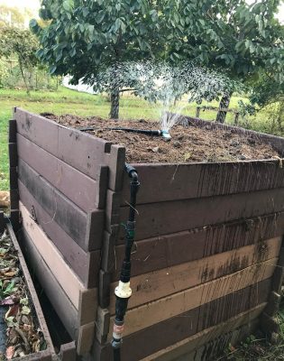 Compost sprinkler