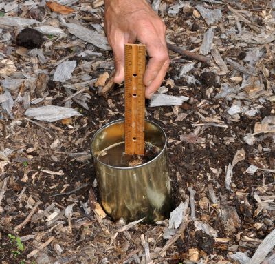 Measuring water drainage