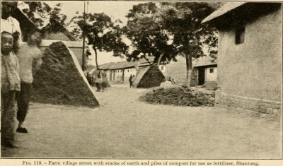 Human manure piles, China, 1900
