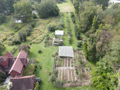 Aerial view of farmden