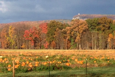 Autmn view of the 'Gunks mountains