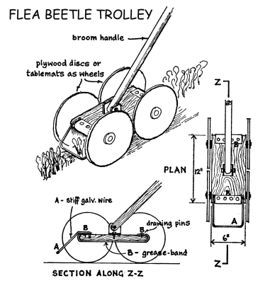 Flea beetle trolley