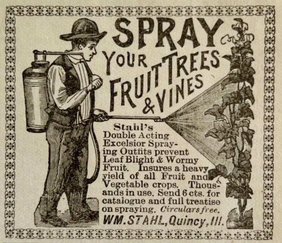 Vintage ad for sprayer