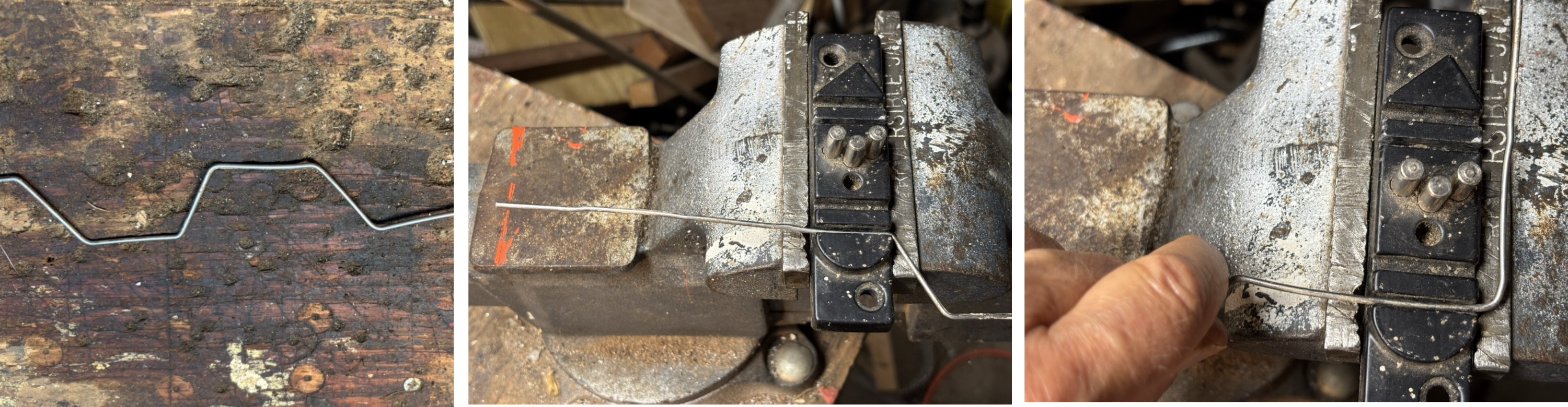 Bending wire for wire weeder