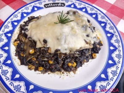 Huitlacoche lasagne